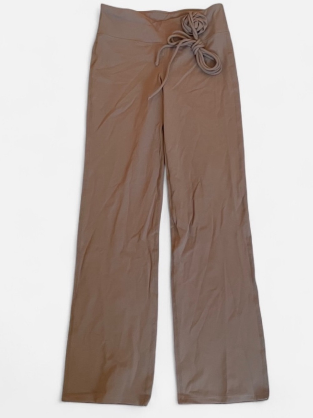 Halara Rosette Tie Wide Straight Yoga Pants Size Small Regular New